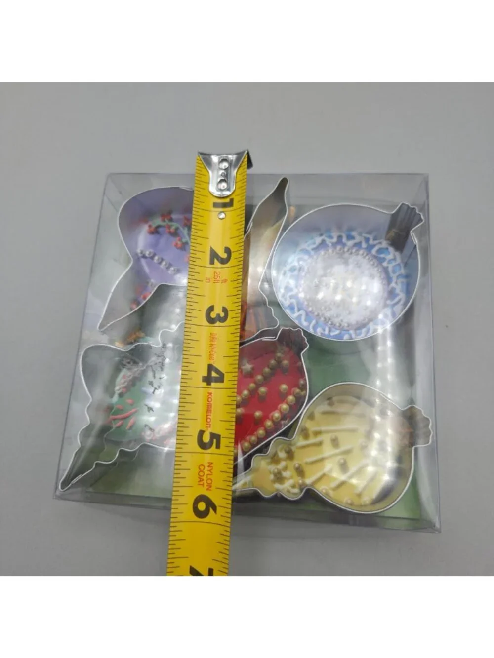 Christmas Ornament Cookie Cutter Set 6 Piece Cookie Recipe Included